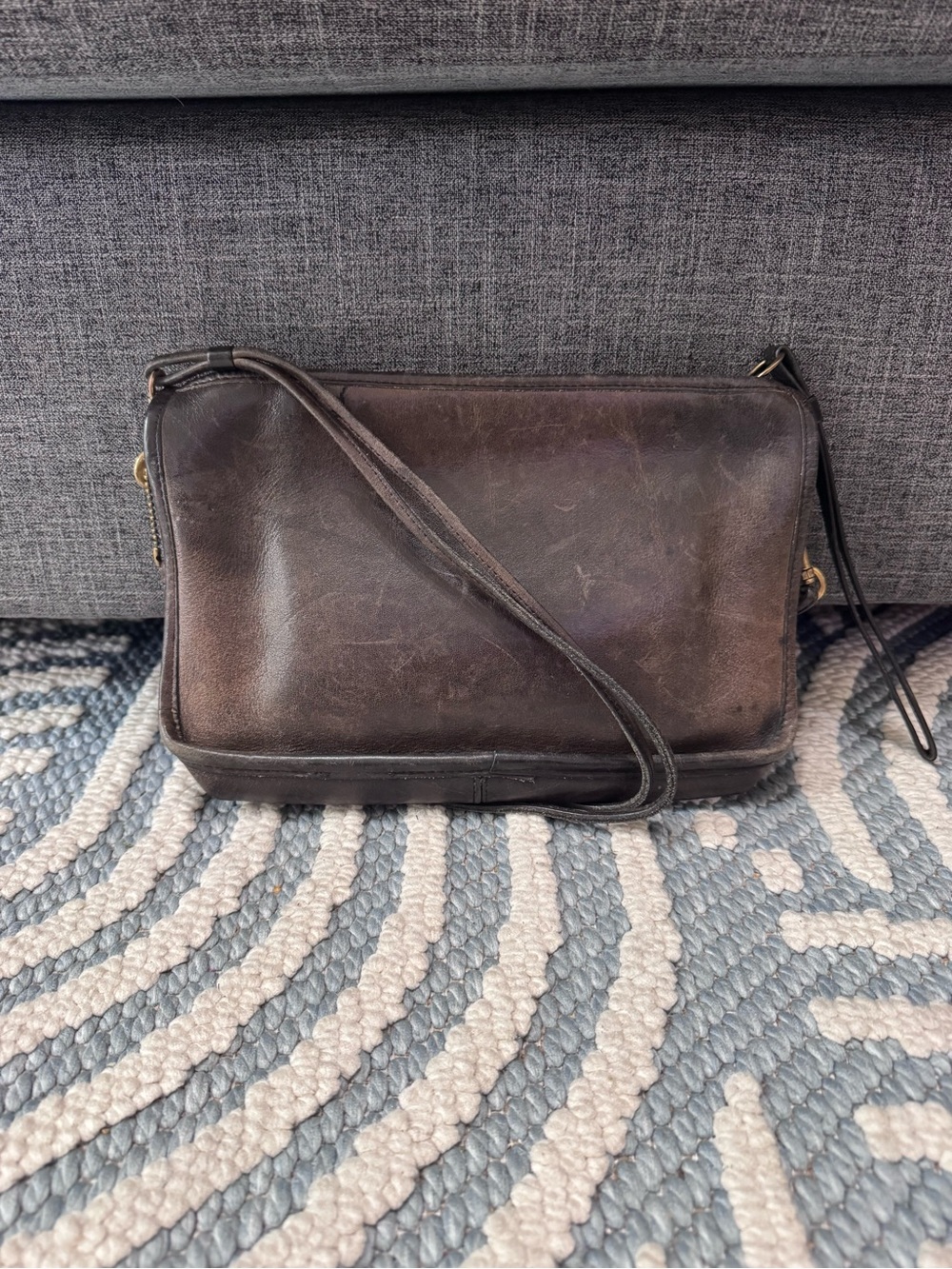 Vintage Coach NYC Basic Bag Dark Brown Leather bag